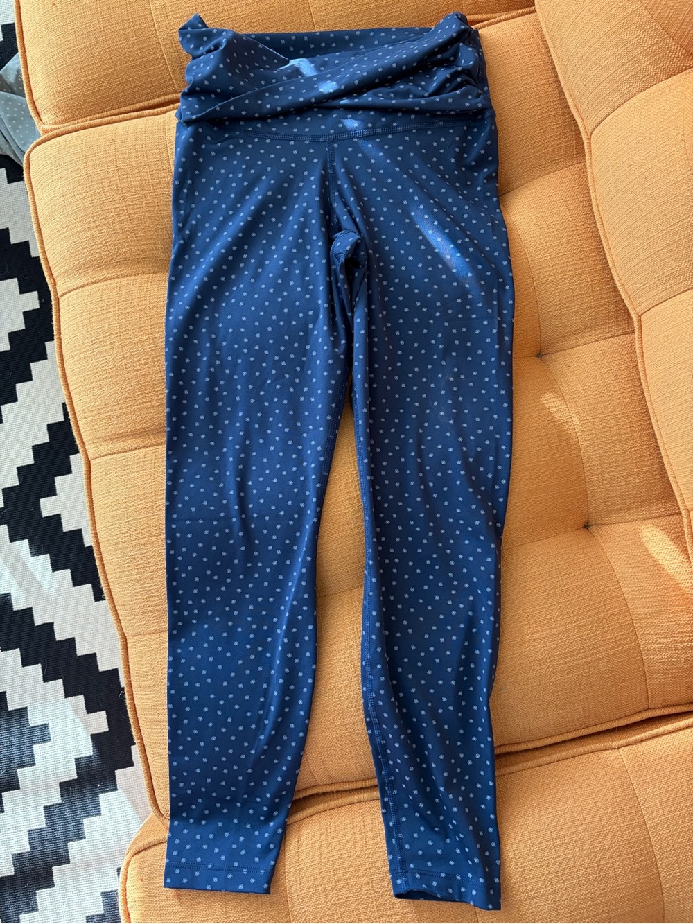 Women’s Nike Navy Blue Polka Dot Yoga Leggings